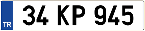 Truck License Plate